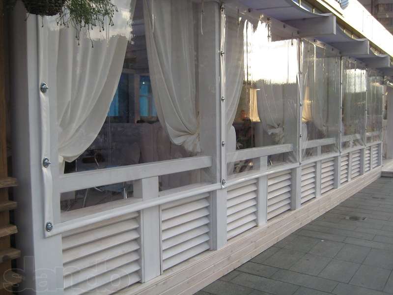 Мягкие ПВХ окна для кафе и ресторанов