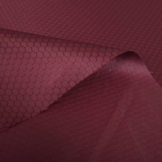 Ткань Рип-стоп Соты, Оксфорд 300D PU 1000, цвет Бордовый 124, на отрез
